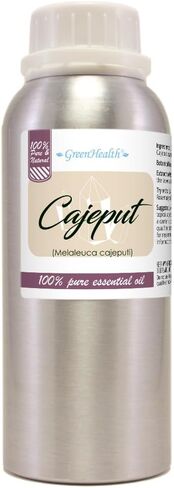 Cajeput Essential Oil – 8 fl oz (237 ml) Aluminum Bottle w/Plug Cap – 100% Pure Essential Oil – GreenHealth in Kuwait