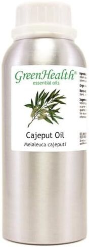Cajeput Essential Oil – 8 fl oz (237 ml) Aluminum Bottle w/Plug Cap – 100% Pure Essential Oil – GreenHealth in Kuwait
