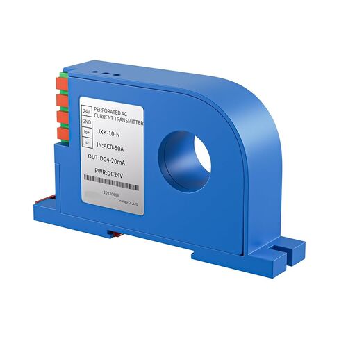 35mm Din Type Perforated Current Sensor 0-5V Ampere Transmitter Closed Loop Hall 1Pcs(AC0-600A,DC12V) in Saudi Arabia