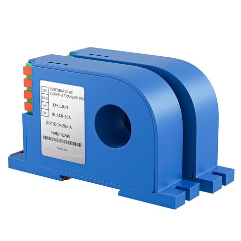 35mm Din Type Perforated Current Sensor 0-5V Ampere Transmitter Closed Loop Hall 1Pcs(AC0-600A,DC12V) in Saudi Arabia