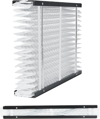 فلتر هواء للفرن VEVOR 16x28x4، استبدال MERV 13 مطوي HVAC AC، منظف هواء إلكتروستاتيكي لمدة 12 شهرًا، عبوتان (الحجم الفعلي: 16.34x27.76x3.98 بوصة)، لتحسين جودة المنزل الداخلي in Kuwait