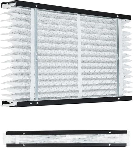 فلتر هواء للفرن VEVOR 16x28x4، استبدال MERV 13 مطوي HVAC AC، منظف هواء إلكتروستاتيكي لمدة 12 شهرًا، عبوتان (الحجم الفعلي: 16.34x27.76x3.98 بوصة)، لتحسين جودة المنزل الداخلي in Kuwait