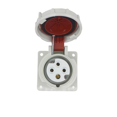 IP67 Waterproof and Flame-Retardant 4-core 16A Three-Phase Four Wire 380V Industrial Concealed Socket JH3142 Waterproof in Kuwait