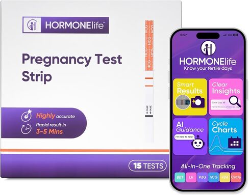 Pregnancy Test Strips –hCG Urine Test Strips，Over 99% Accurate Early Detection, Fast and Easy Home Urine Test Kit for Women (15/30 Count) (15 Count) in Saudi Arabia