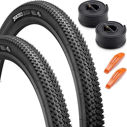 26x1.95 إطار دراجة ومجموعة أنبوب استبدال إطارات دراجة قابلة للطي مقاومة للاهتراء لجميع التضاريس مع 2 عتلات الإطارات in Kuwait