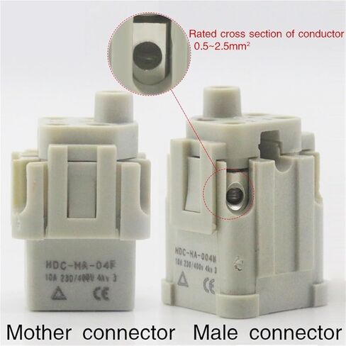 موصل للخدمة الشاقة 5 (4+ 1) 10A 250V Ha-005-5 وصلة قدم لولبية مشتركة 1 قطعة in Kuwait