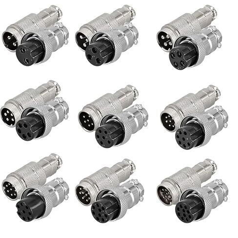 2 قطعة GX16 موصلات كابل الذكور والإناث بعقب 2pin 3/4pin/5/6/8core GX16-4 دائرية للإلكترونيات (3 دبوس) in Kuwait