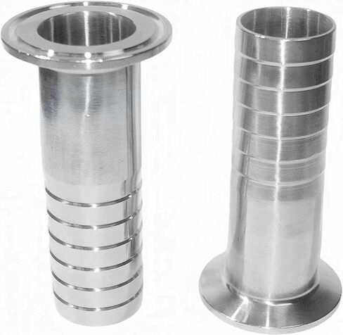 1PC OD51mm Hose tail x 2" Tri Clamp 304 Stainless Steel Pipe Fitting 150mm Legnth IHNIEAEW in Kuwait