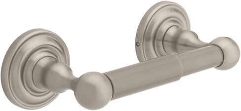 DELTA FAUCET 138281 Greenwich, Bath Hardware Accessory, Toilet Paper Holder, Satin Nickel in Kuwait