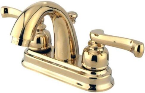 Kingston Brass KB5611FL Royale Center Set صنبور مرحاض، 3-5/8 بوصة، كروم مصقول in Kuwait