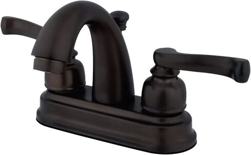 Kingston Brass KB5611FL Royale Center Set صنبور مرحاض، 3-5/8 بوصة، كروم مصقول in Kuwait