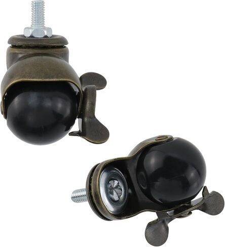 Wealrit 4 PCS Ball Caster Wheels, 1.5" Threaded Stem Grip Neck Spherical Casters, 360° Swivel Heavy Duty Furniture Casters for Office Chairs & Indoor Furniture in Kuwait