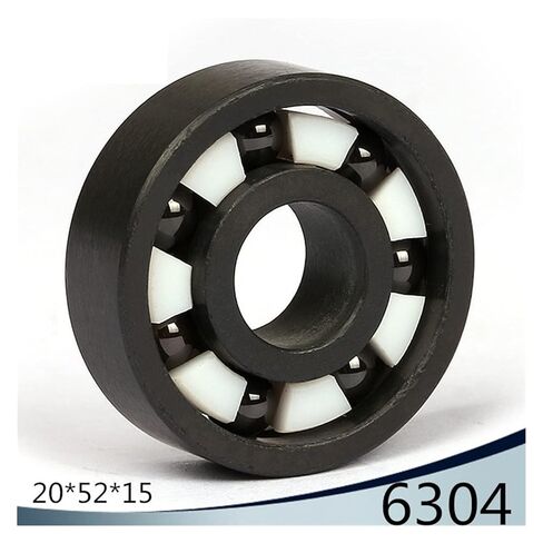 6304 Full Ceramic Bearing (2PCS) 20 * 52 * 15 mm Si3N4 Material 6304CE All Silicon Nitride Ceramic Ball Bearings in Kuwait