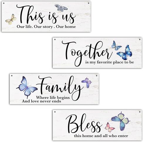 4 Pcs Boho Wall Decor Wooden Sign, Bathroom Inspirational Sign Decor For Women Friends, Relax Soak Unwind Wooden Hanging Sign, Inspirational Wall Art For Bathroom Home Farmhouse Decorations, A06 in Saudi Arabia