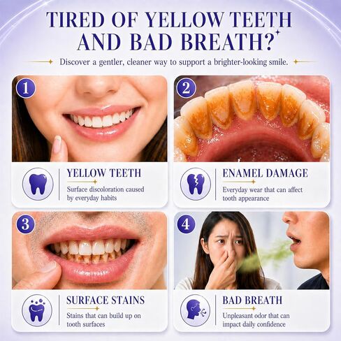 Teeth Whitening Powder with 20,000ppm Hydroxyapatite & 20,000ppm Niacinamide, Patent-Pending R5X Remineralizing Complex, Teeth Whitening & Removes Stains & Breath Freshener in Saudi Arabia