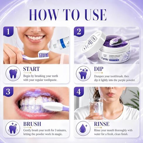 Teeth Whitening Powder with 20,000ppm Hydroxyapatite & 20,000ppm Niacinamide, Patent-Pending R5X Remineralizing Complex, Teeth Whitening & Removes Stains & Breath Freshener in Saudi Arabia