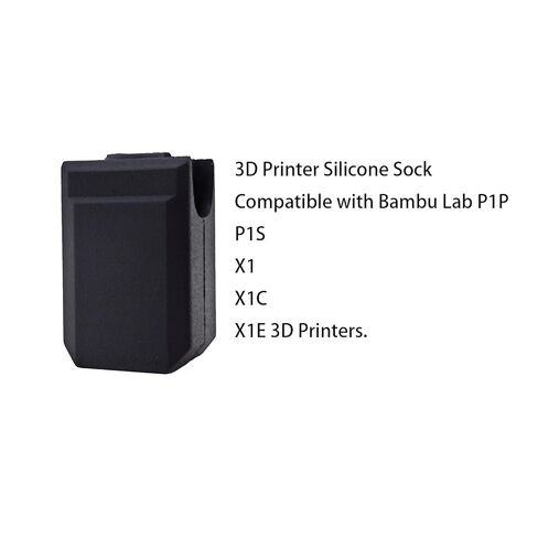 4 قطع جورب سيليكون P1S/P1P/X1/X1C، غطاء سيليكون لفوهة Hotend سلسلة P1/X1 للطابعة ثلاثية الأبعاد متوافق مع جورب سيليكون Bambu P1S، جورب سيليكون P1P، X1، X1C جورب سيليكون، in Kuwait
