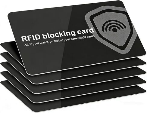 بطاقة حظر RFID Contactless بطاقة الائتمان حماية آمنة RFID Card Wallet Schield Protector Blocker (حزمة 6) in Kuwait