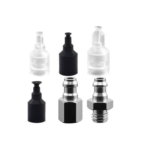 1 قطعة ZPL-2A/2B/3/4A/4B M4 M5 M6 فوهة هواء معدنية صغيرة أبيض سيليكون أسود NBR لينة كوب شفاط المكنسة الكهربائية مصاصة (ZPL-2B أسود) in Kuwait