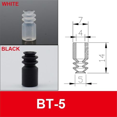 1PCS BT-5/7/9/15 Vacuum Sucker ZP-2/3/4/6/8/10/12/14/17/20 Mini Single Layer Silicone Rubber ZP Vacuum Suction Cups(BT-5,70R) in Saudi Arabia