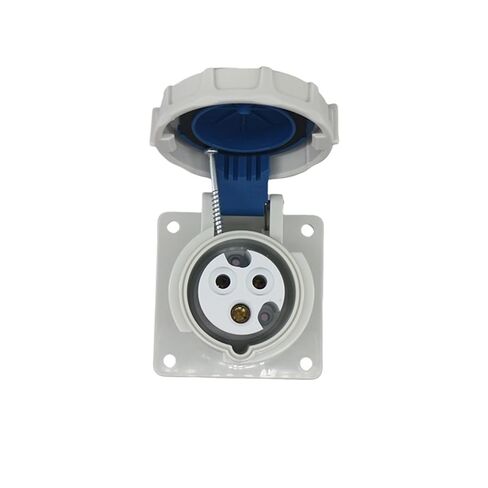 IP67 Waterproof and Flame-Retardant Industrial Concealed Socket 3-core 16A Single-Phase Three Wire 220V JH3132 in Saudi Arabia