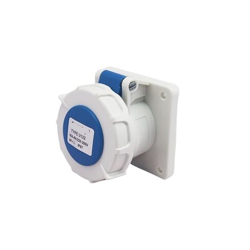 IP67 Waterproof and Flame-Retardant Industrial Concealed Socket 3-core 16A Single-Phase Three Wire 220V JH3132 in Saudi Arabia