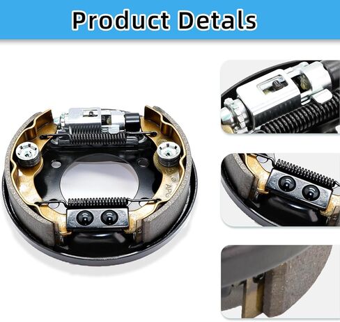 Brake Assembly Kit for EZGO TXT PDS & Yamaha G14-G22,Golf Carts Complete Set with Brake Shoes Fits Driver & Passenger Sides, OEM# 70998-G01, 70998-G02 in Kuwait