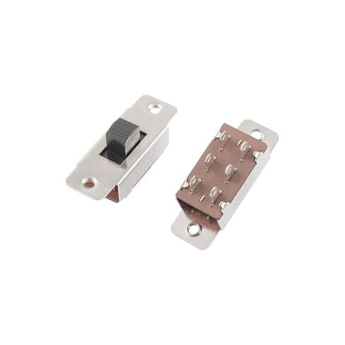 مفتاح منزلق 5 قطع تشغيل/إيقاف 2 موضع DPDT 2P2T PCB لوحة مفتاح منزلق 6A/125V 3A/250V AC in Kuwait