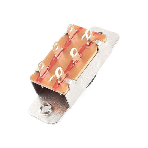 مفتاح منزلق 5 قطع تشغيل/إيقاف 2 موضع DPDT 2P2T PCB لوحة مفتاح منزلق 6A/125V 3A/250V AC in Kuwait
