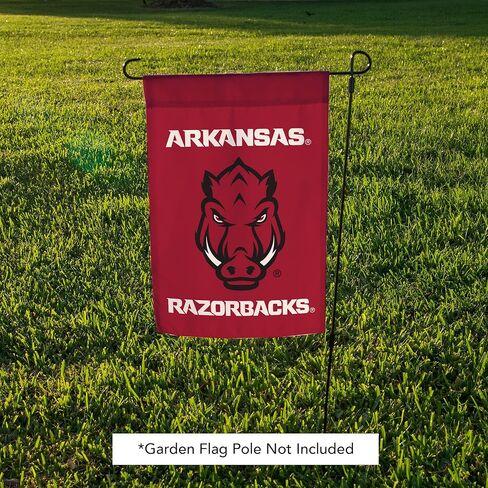 علم حديقة Desert Cactus University of Arkansas UA - لافتة Arkansas Razorbacks مقاس 19 × 12 بوصة، للعرض والمناسبات الخارجية (تصميم G) in Kuwait
