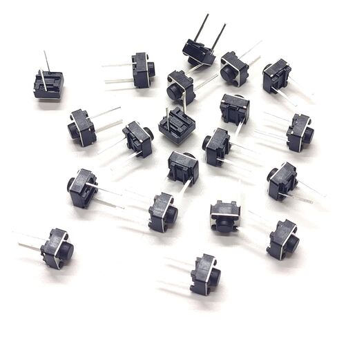 20 جهاز كمبيوتر شخصى اللمس زر التبديل 6x6x5mm مايكرو لحظة التبديل اللباقة محطة 2 دبوس أزرار صغيرة تناسب للتحكم عن بعد لوحة مفاتيح الماوس PCB التبديل استبدال أجزاء in Kuwait
