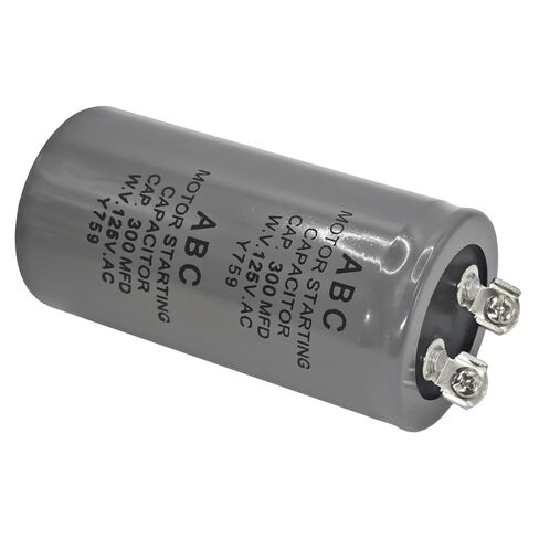 2-Pack CD60 Motor Starting Capacitor 300uF 300MFD 125VAC - for HVAC Compressors, Air Conditioners, Refrigerators & Electric Motors in Kuwait