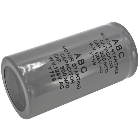 2-Pack CD60 Motor Starting Capacitor 300uF 300MFD 125VAC - for HVAC Compressors, Air Conditioners, Refrigerators & Electric Motors in Kuwait