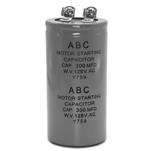 2-Pack CD60 Motor Starting Capacitor 300uF 300MFD 125VAC - for HVAC Compressors, Air Conditioners, Refrigerators & Electric Motors in Kuwait