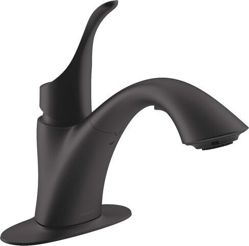 صنبور حوض غسيل KOHLER K-22035-VS Simplice، مقبض واحد قابل للسحب، رأس رش بوظيفتين، تركيب 3 فتحات، صنبور حوض متعدد الاستخدامات بلمسة نهائية نابضة بالحياة من الفولاذ المقاوم للصدأ in Kuwait