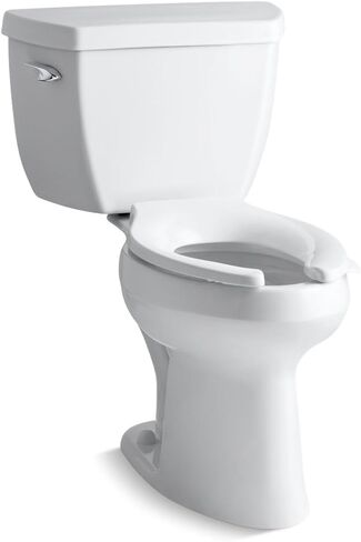 Kohler KOH3519-0 Highline Pressure Lite 1.0 GPF مرحاض ممدود من قطعتين - مقعد أقل أبيض in Kuwait