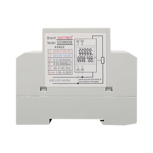 6IN1 مرحلة واحدة عداد الطاقة Din السكك الحديدية مراقبة استخدام الكهرباء AC 40-300V 100A الفولتميتر مقياس التيار الكهربائي واط كيلوواط ساعة تردد الطاقة متر المدمج في CT 110V in Kuwait