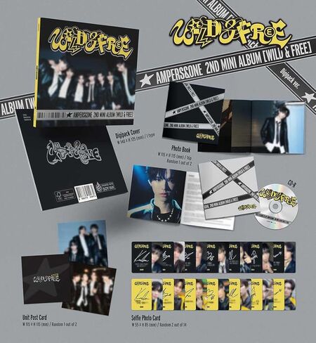 الألبوم المصغر الثاني AMPERS&ONE WILD&FREE [إصدار Digipack] قرص مضغوط + بطاقة صور + بطاقة صور وحدة + كتاب صور (بدء التشغيل) in Kuwait