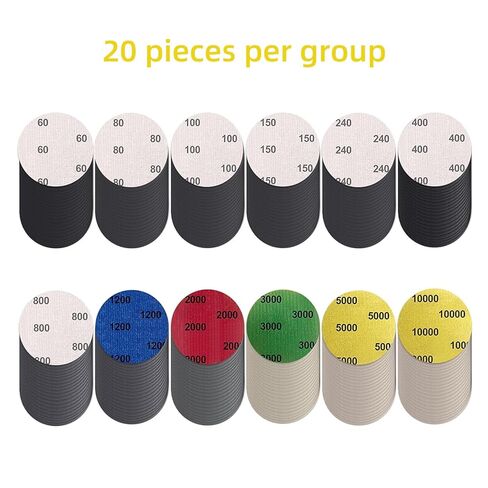 248Pcs 2 Inch Sanding Discs, Assorted 60 to 10000 Grit Silicon Carbide Hook & Loop Sandpaper with 1/4" 1/8" Shank Sanding Pads and Foam Buffering Pad for Wood Metal Car (2 inch 60-10000 Grit) in Saudi Arabia