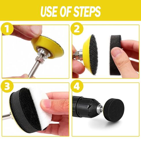 248Pcs 2 Inch Sanding Discs, Assorted 60 to 10000 Grit Silicon Carbide Hook & Loop Sandpaper with 1/4" 1/8" Shank Sanding Pads and Foam Buffering Pad for Wood Metal Car (2 inch 60-10000 Grit) in Saudi Arabia