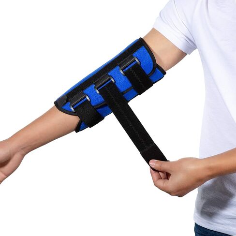 Elbow Brace Night Splint Support for Cubital Tunnel Syndromean, Ulnar Nerve, Stabilizer for Fix Elbow, Prevent Excessive Bending at night, Fits Left and Right Arms,Women, Men (M) in Saudi Arabia