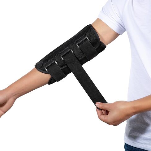 Elbow Brace Night Splint Support for Cubital Tunnel Syndromean, Ulnar Nerve, Stabilizer for Fix Elbow, Prevent Excessive Bending at night, Fits Left and Right Arms,Women, Men (M) in Saudi Arabia