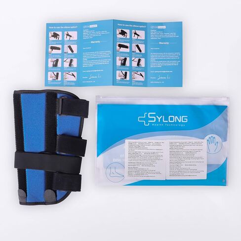 Elbow Brace Night Splint Support for Cubital Tunnel Syndromean, Ulnar Nerve, Stabilizer for Fix Elbow, Prevent Excessive Bending at night, Fits Left and Right Arms,Women, Men (M) in Saudi Arabia