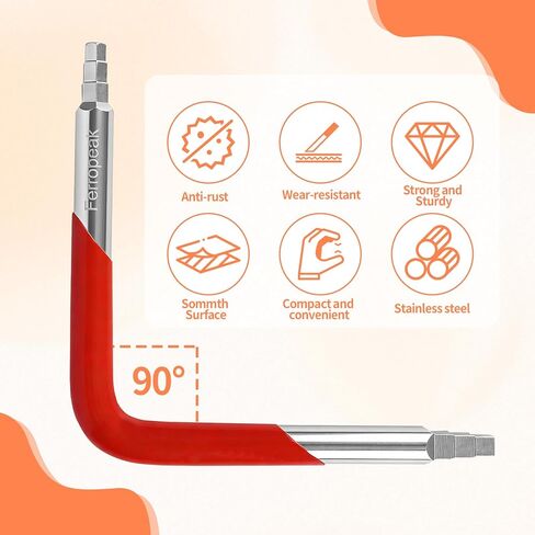 Dual-Ended Faucet Seat Wrench Hex/Square Under Sink Tool Compatible with Danco 80439 for Installing & Removing Compression Seats in Kuwait