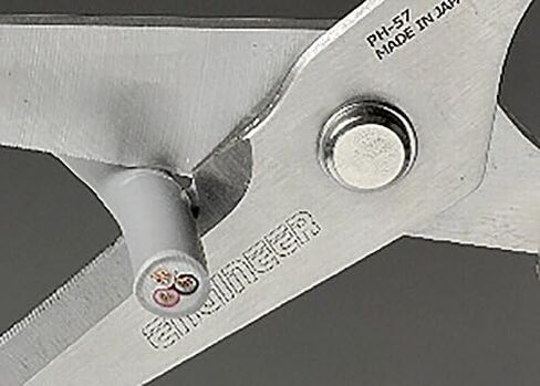 مقص ENGINEER PH-57 مقاس 8.3 بوصة، مقص متعدد الأغراض مصنوع في اليابان، يقطع ألياف الكيفلار، والأحزمة الجلدية، والكابلات الرئيسية، والجديلة النحاسية، والكابلات المحورية، والحبل والمزيد. in Kuwait