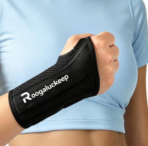 Wrist Brace, Carpal Tunnel Wrist Splint Night Support for Women Men, Pain Relief Support -Tendonitis, Arthritis, Sprain, Tennis Elbow, RSI, Ganglion Cyst, Right Hand, L/XL in Kuwait