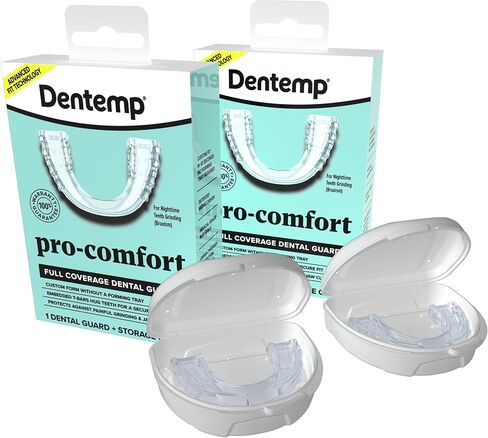 Dentemp Pro-Comfort Full Coverage Dental Guard | Mouth Guard for Jaw Clenching. Bruxism or Teeth Grinding at Night (Pack of 1) in Saudi Arabia