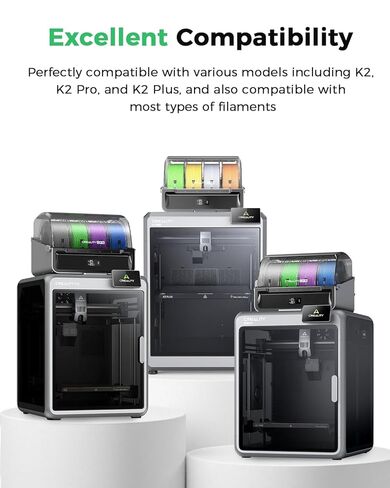 طقم تروس النتوء الرسمي K2/K2 Pro/K2 Plus من Creality قطعتين، جودة عالية، عمر طويل، تروس مزدوجة، عزم دوران قوي، ملحقات طارد خيوط الطابعة ثلاثية الأبعاد الرسمية، أجزاء طابعة ثلاثية الأبعاد in Kuwait