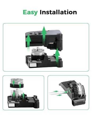 طقم تروس النتوء الرسمي K2/K2 Pro/K2 Plus من Creality قطعتين، جودة عالية، عمر طويل، تروس مزدوجة، عزم دوران قوي، ملحقات طارد خيوط الطابعة ثلاثية الأبعاد الرسمية، أجزاء طابعة ثلاثية الأبعاد in Kuwait
