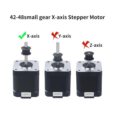 FYSETC 3D Printer Accessories for K1 Max: Replacement X Axis Stepper Motor 42-48mm 20 Teeth Wheel Pulley 1.8 Degree 1.8A Without Connecting Wire Not for K1 K1C K2 Plus in Kuwait